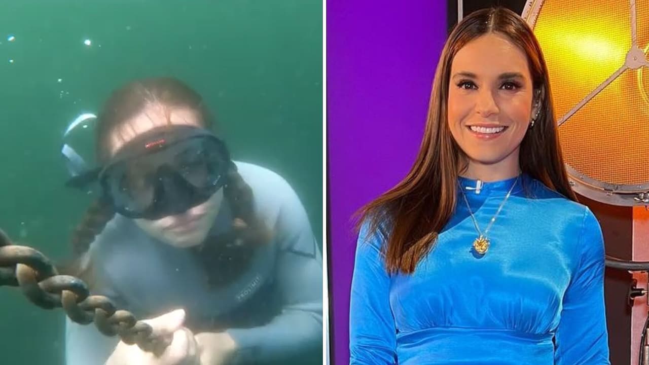 Tania Rincón realiza arriesgado deporte extremo bajo el agua