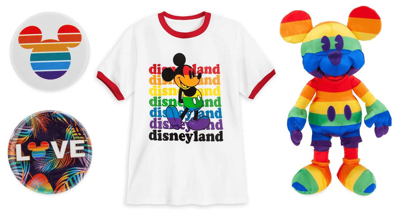 La marca oficial de Disney lanzó en 2018 su primera colección inspirada en el orgullo LGBTQ.