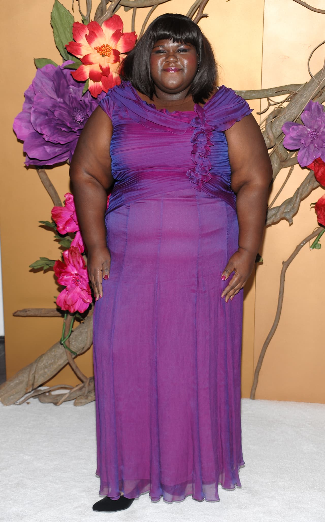 Actress Gabourey Sidibe attends The Museum of Modern Art's film benefit tribute to Tim Burton on Tuesday, Nov. 17, 2009 in New York. (AP Photo/Evan Agostini)