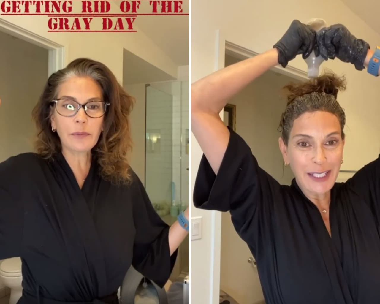 Luego de algunas semanas en la cuarentena, luciendo una gruesa raíz de canas, la actriz y excompañera de Eva Longoria en"Esposas Desesperadas", Teri Hatcher invitó a sus seguidores en Instagram para que la acompañaran en lo que sería un retoque de emergencia desde su casa: "Soy de esas personas que se ha retocado sus propias canas desde hace años, bueno, diría ya que décadas".