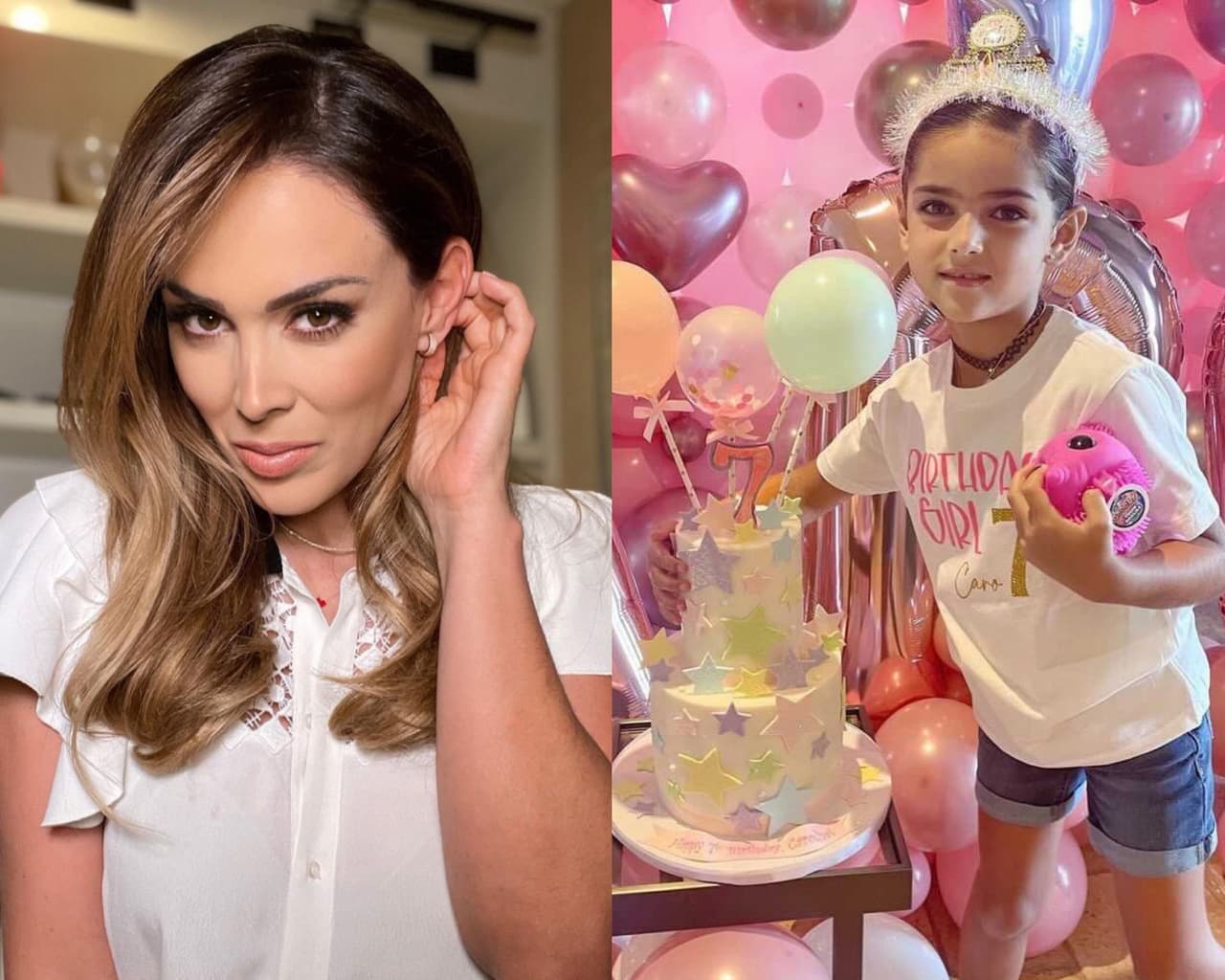 Jacky Bracamontes celebra los 7 años de su segunda hija Carolina