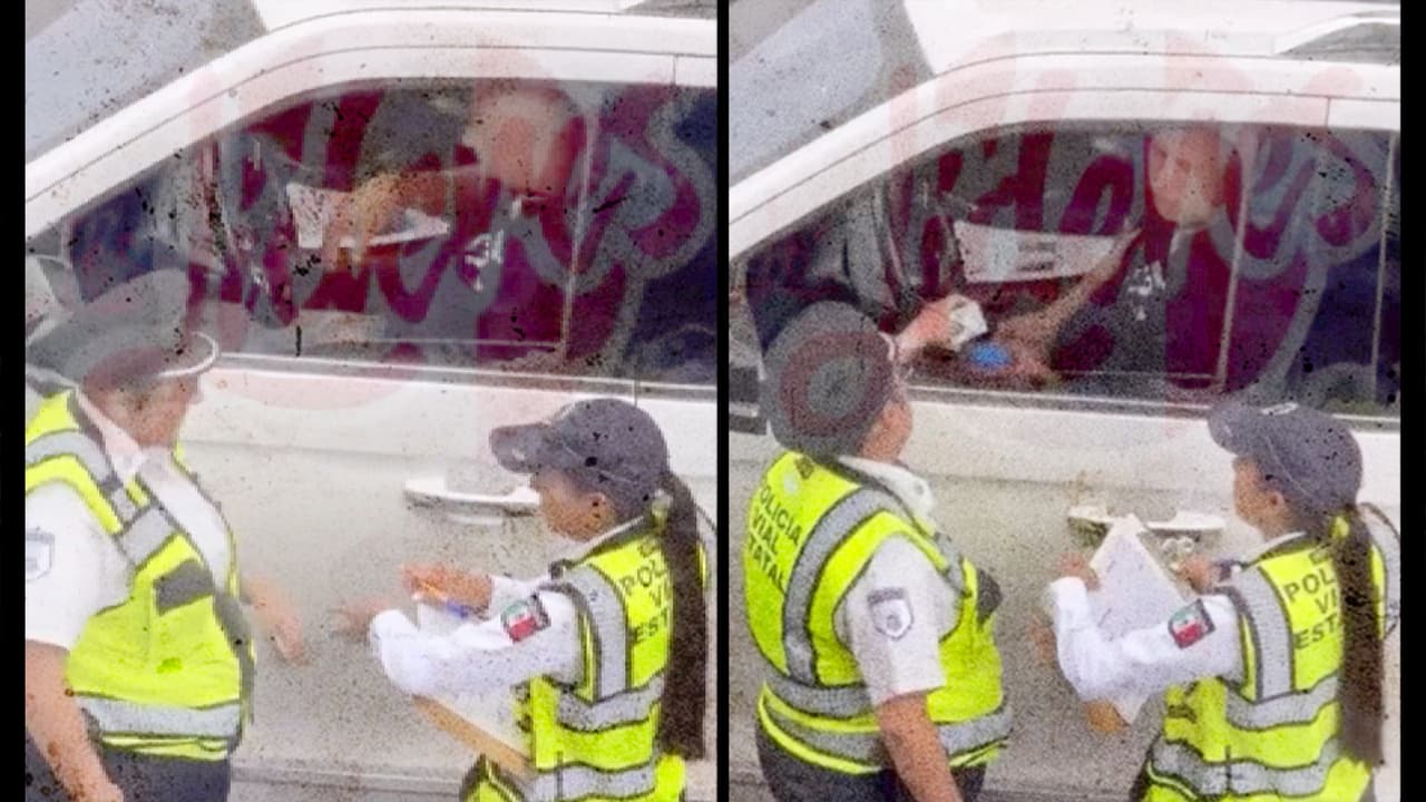 ¡Esa mano, VAR! Cachan al ‘Bofo’ Bautista dando ‘mordida’ a policías