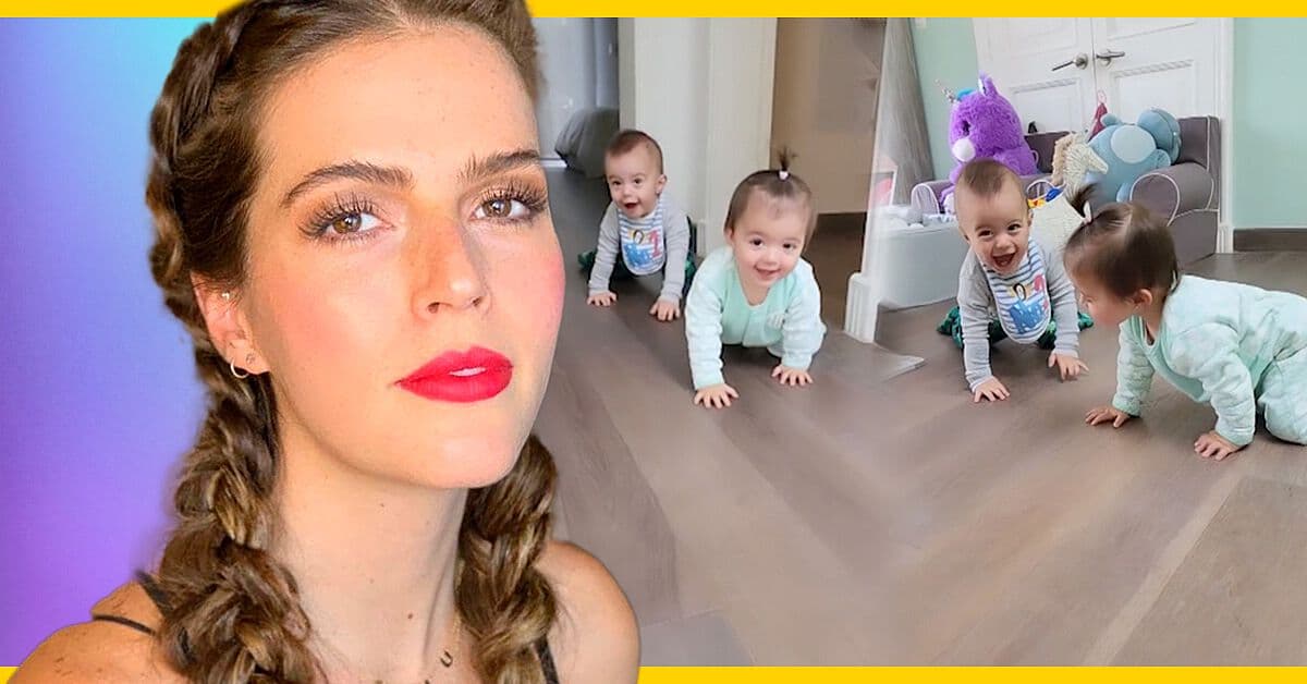 Claudia Álvarez desata ternura al publicar los gateos de sus mellizos