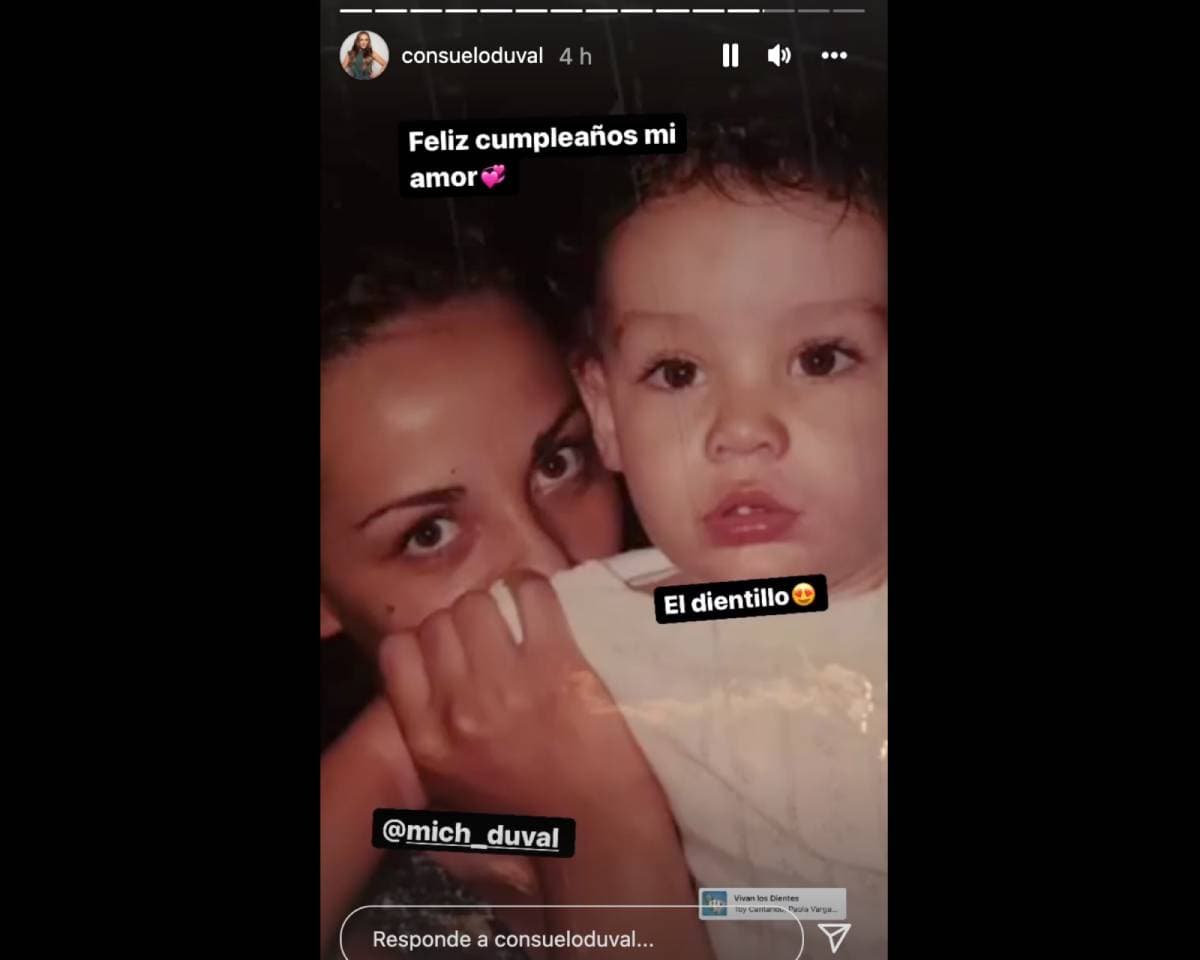 Consuelo Duval comparte fotos inéditas de Michel en su cumpleaños 28