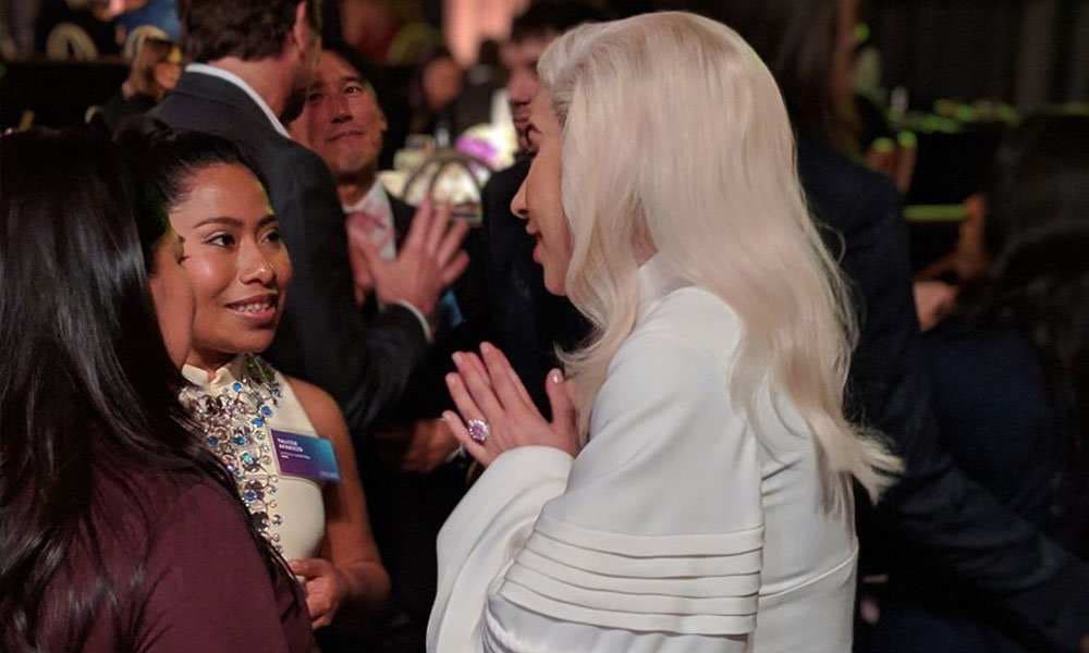 Yalitza Aparicio y su encuentro con Lady Gaga