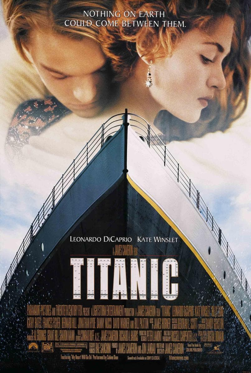 Un clásico es sin duda, Titanic (1997). La trama está basada en el amor entre Jack Dawson (Leonardo DiCaprio) y Rose DeWitt (Winslet), dos almas que se conocen a bordo del trasatlántico y, que terminan perdiendo la vida cuando el barco se hunde.