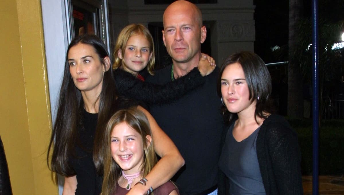 Demi Moore y Bruce Willis tienen tres hijas juntos.