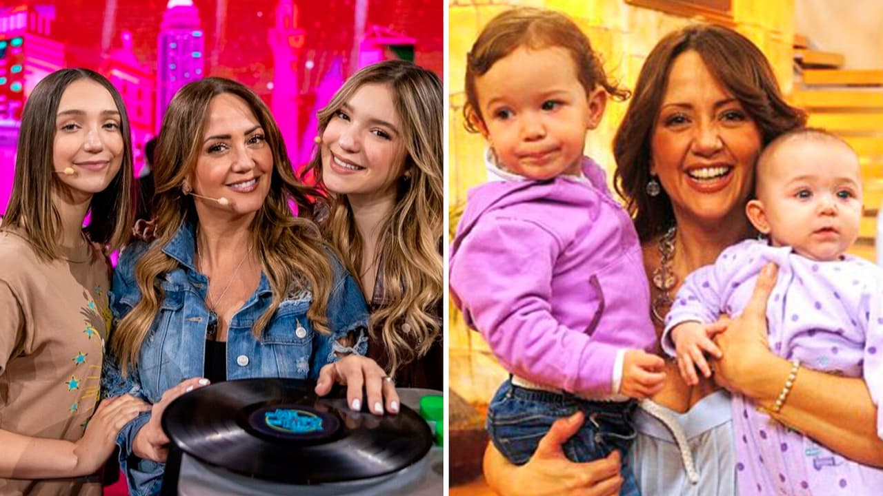 Andrea Legarreta reacciona al tierno baile de Mía y Nina cuando eran pequeñas