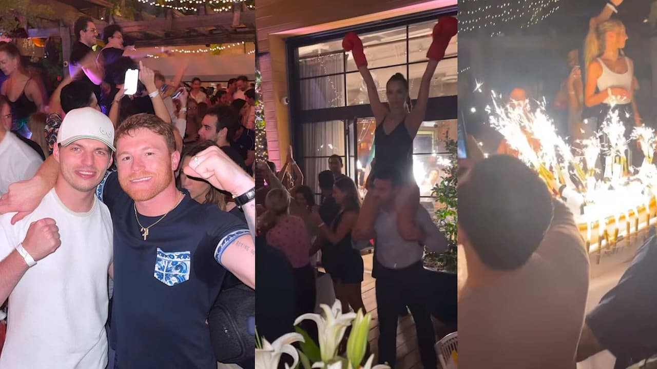 El "Canelo" Álvarez hizo tremenda fiesta en Miami al ritmo de Luis Miguel