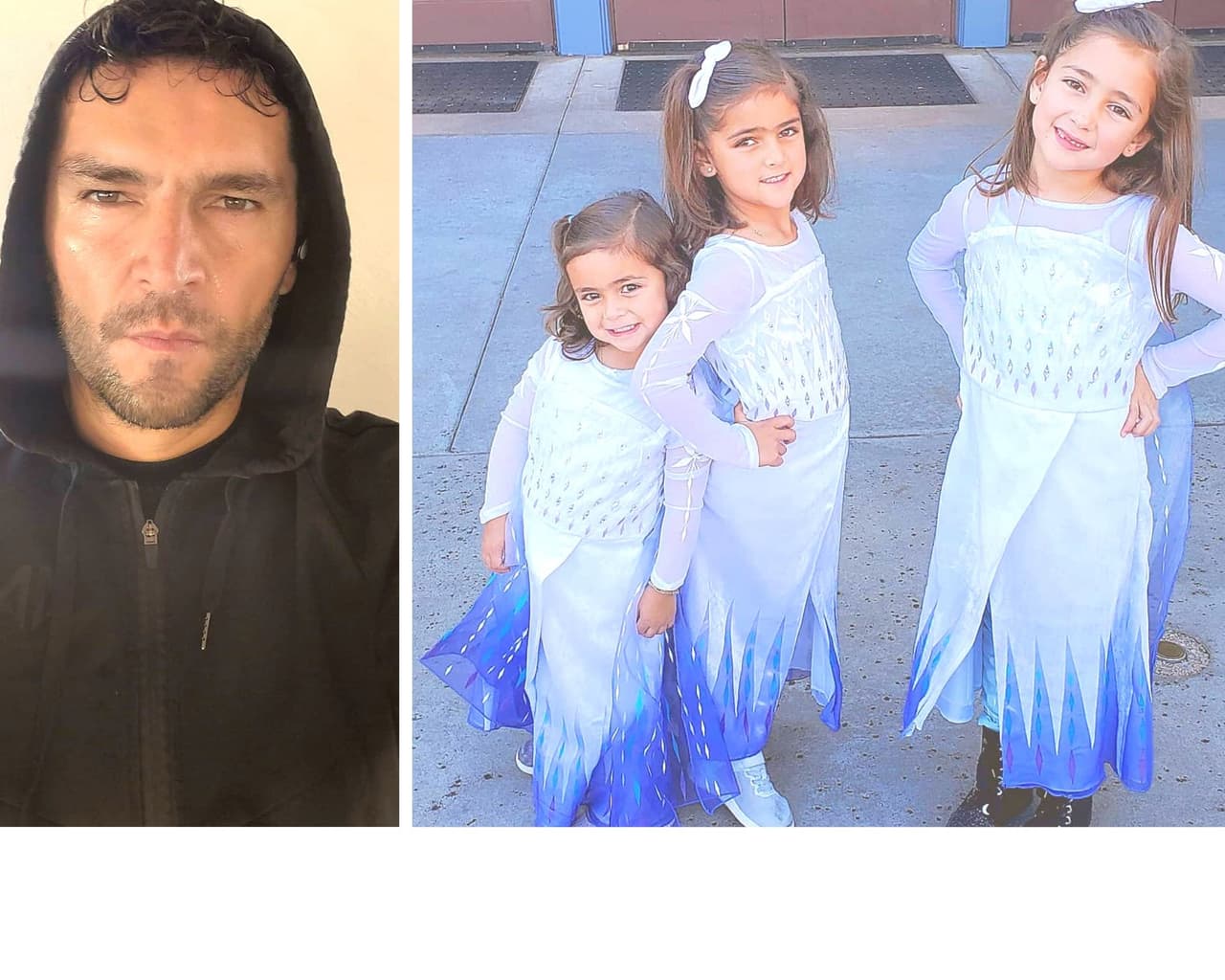 Con fashionista desfile de modas, Martin Fuentes mata el aburrimiento de sus mellizas