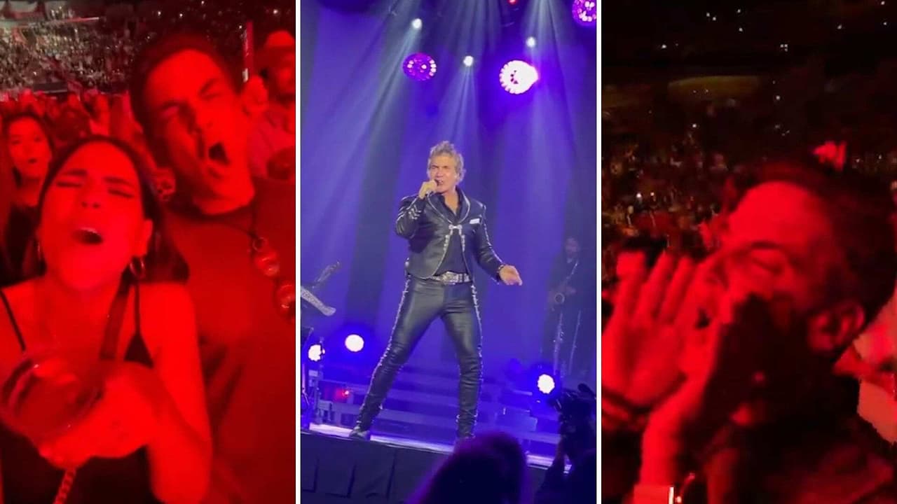 Carlos Ponce le grita ‘te amo’ a Alejandro Fernández mientras disfruta de su concierto