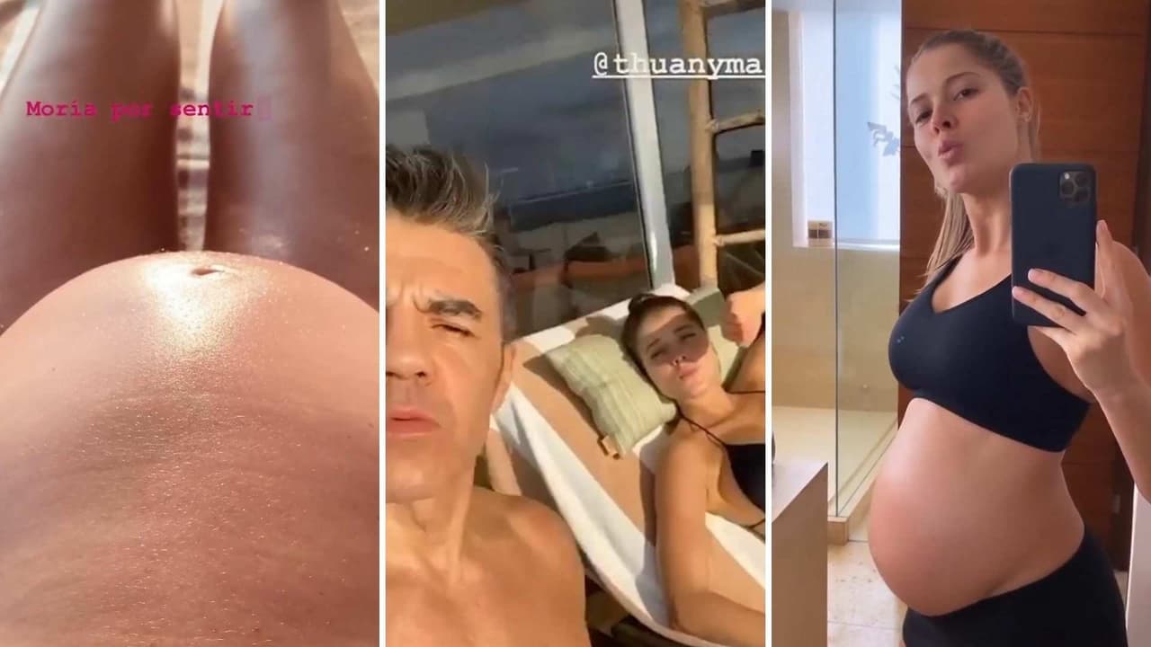 Así se ven las pataditas del bebé de Adrián Uribe desde el vientre de su novia (VIDEO)