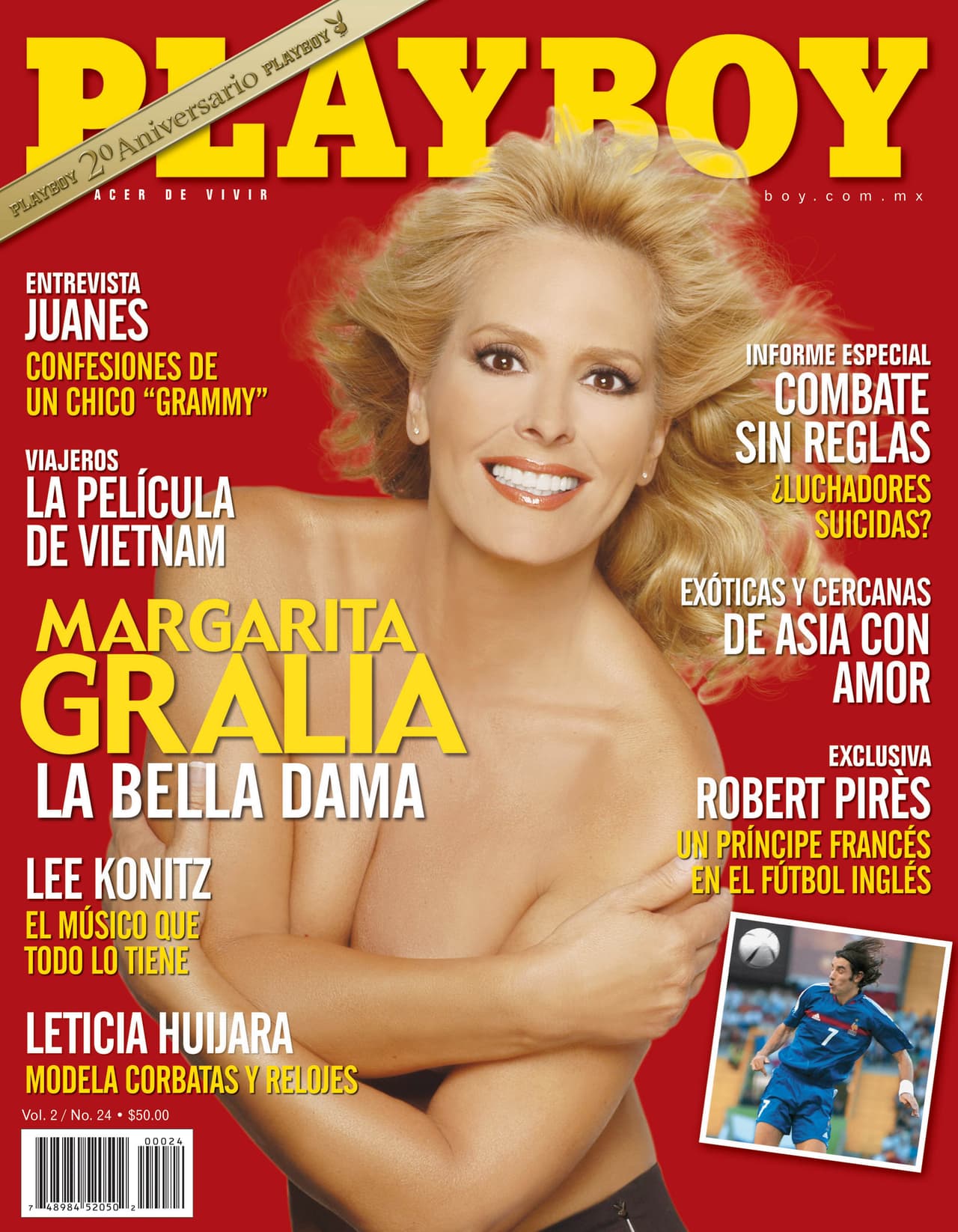 <b>Margarita Gralia</b> posó para 
<b>Playboy</b> en 2004, cuando ya tenía 50 años, y la edición fue uno de los éxitos más grandes de la edición mexicana. En 2013, la actriz recibió otra invitación para repetir pero la rechazó. “Me sigo viendo muy bien y eso no lo hice como actriz, lo hice como mujer, por vanidad, representando a todas las mujeres de 50 años”, dijo en una entrevista.