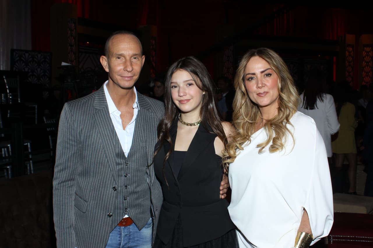Erik Rubín, Mía Rubín y Andrea Legarreta