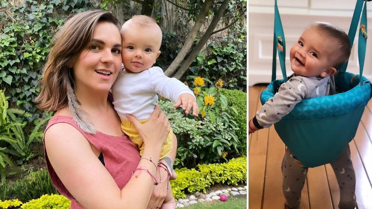 La adorable reacción de Max, hijo de Zoraida Gómez, al estrenar su columpio