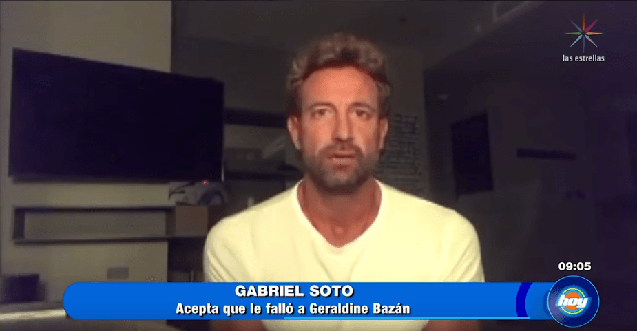 “Perdóname si te hice sentir mal, por verme con alguien más, cuando entre nosotros no había nada más que un simple papel”, terminó Gabriel Soto el video de 7 minutos publicado en su cuenta de Youtube.