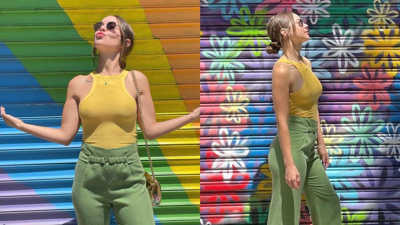 Cabello rosa, ojos verdes y pequitas; Camila Sodi se divierte con la cámara y este es el resultado