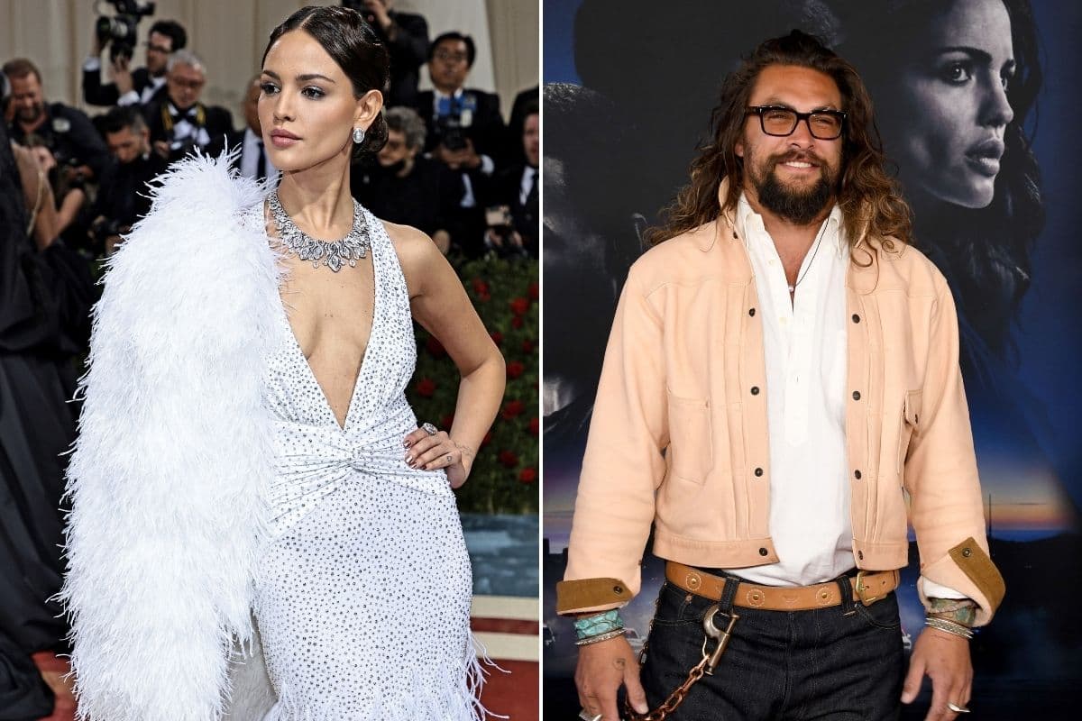 Eiza González en MET Gala 2022 / Jason Momoa en el estreno de 'Ambulance'