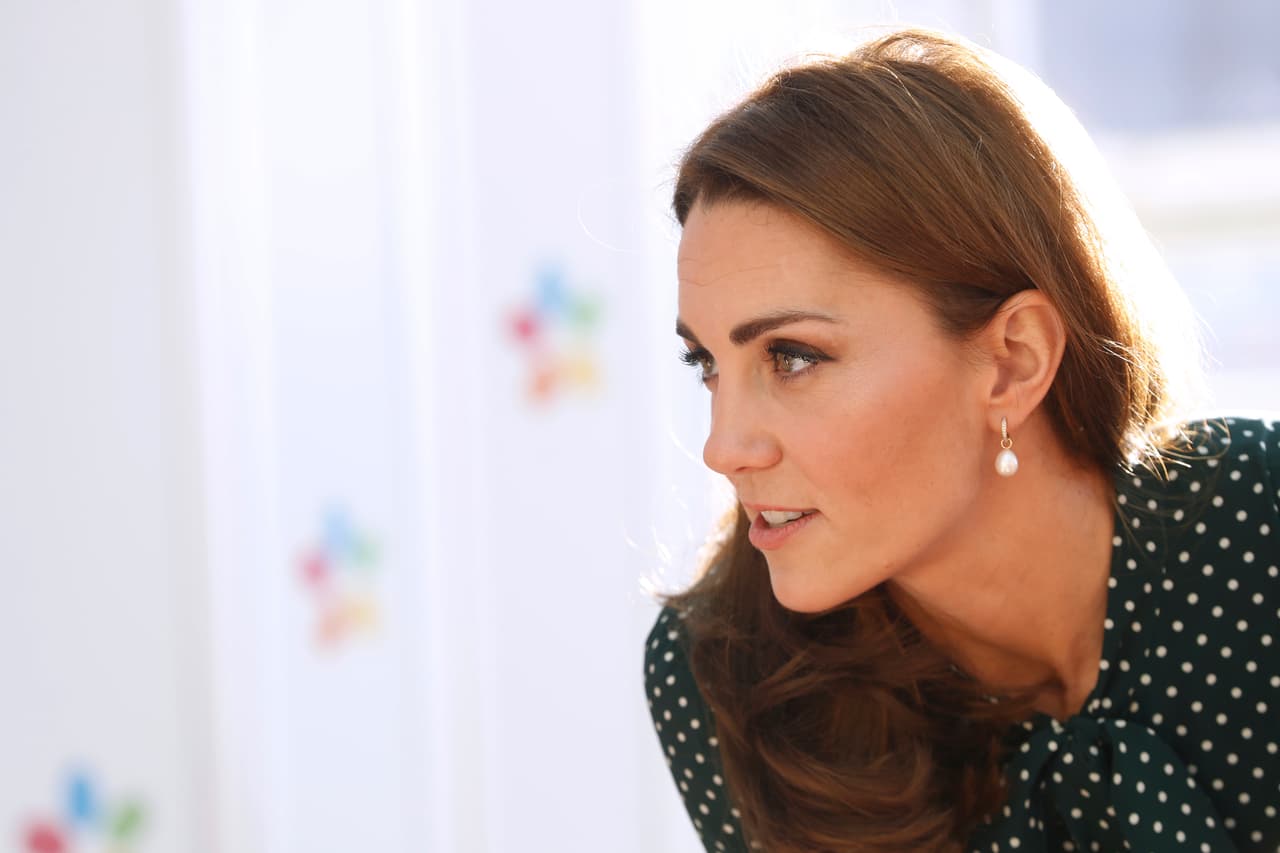 Britian's Catherine, Duchess of Cambridge during a visit with Prince William to Evelina London Children's Hospital in London, Tuesday Dec. 11, 2018. Evelina London, which is part of Guy's and St Thomas' NHS Foundation Trust, is preparing to mark its 150th anniversary in 2019. (Chris Jackson/Pool via AP)