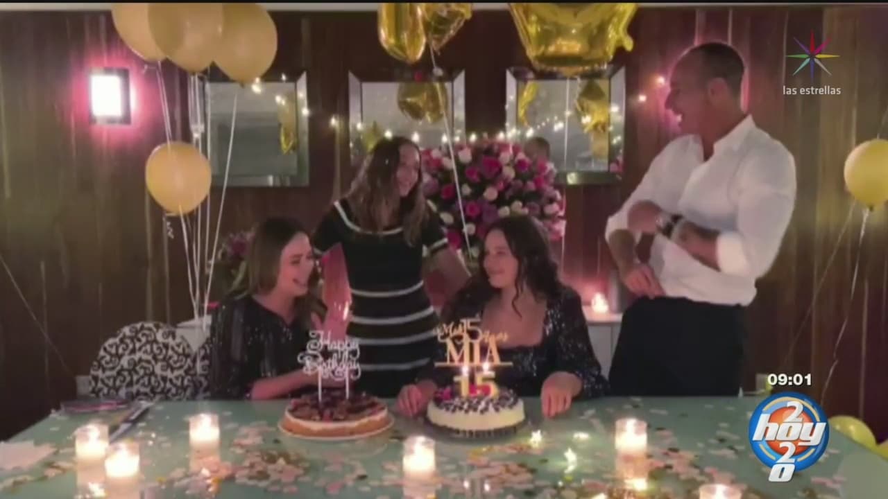 Andrea Legarreta decoró el lugar y organizó una cena especial para Mía
