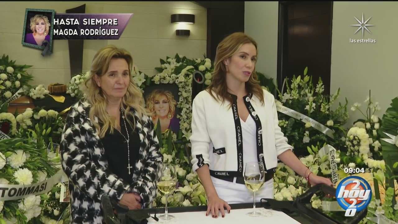 Con brindis y mariachi, así se vivió la emotiva misa de cuerpo presente de Magda Rodríguez