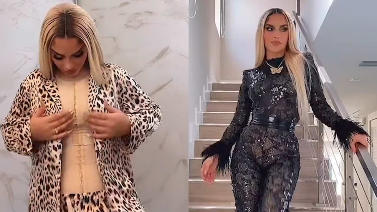 Recién operada y con faja; Kimberly Loaiza lució espectacular en los Premios Juventud