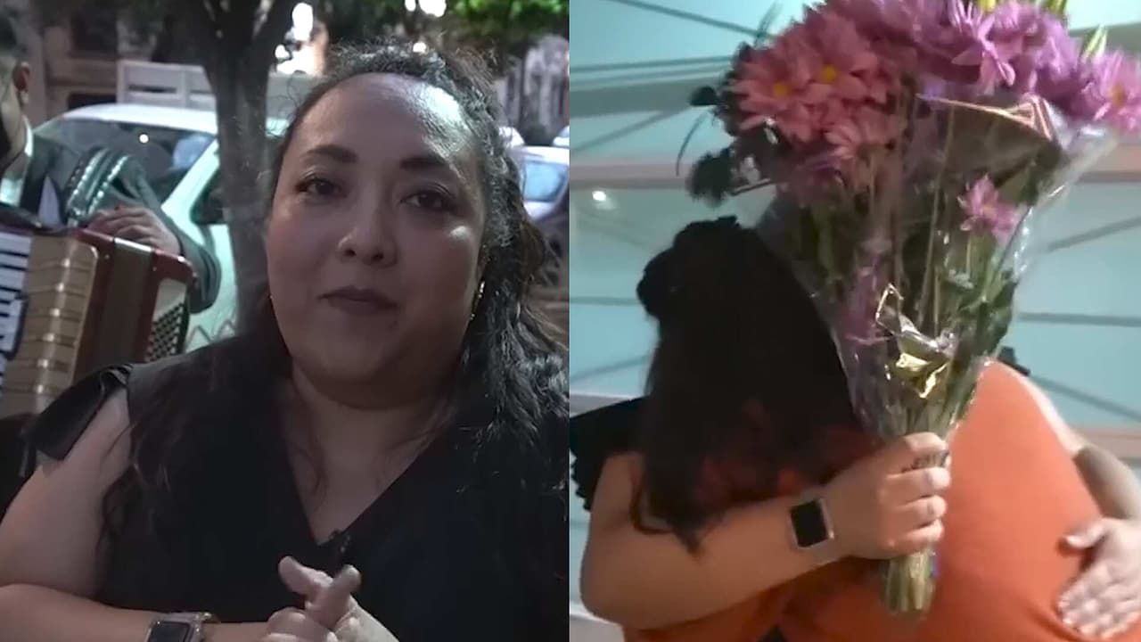 Michelle Rodríguez lleva serenata a su persona favorita y así le va