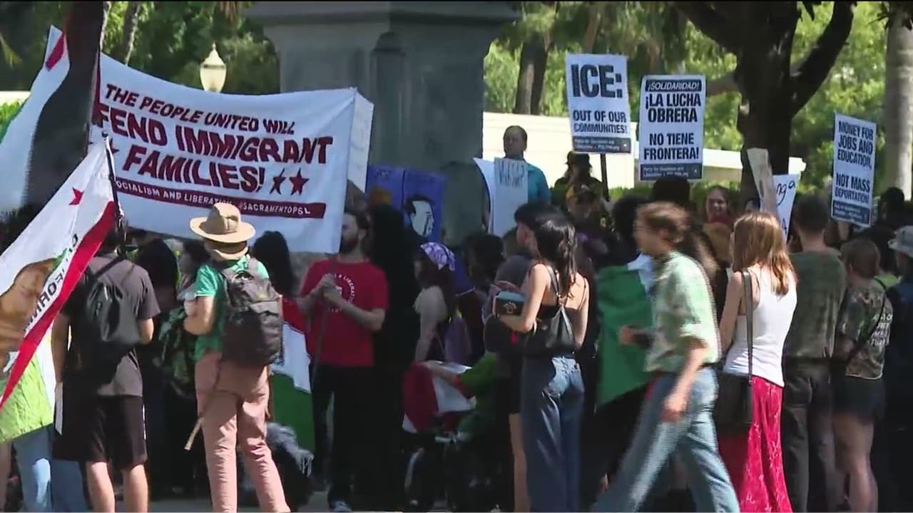 Exigen respeto a los derechos migrantes desde el capitolio en Sacramento