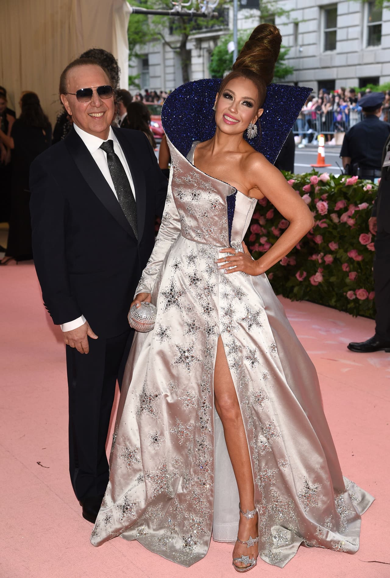 Tommy Mottola, left, and Thalia attend The Metropolitan Museum of Art's Costume Institute benefit gala celebrating the opening of the "Camp: Notes on Fashion" exhibition on Monday, May 6, 2019, in New York. (Photo by Evan Agostini/Invision/AP)