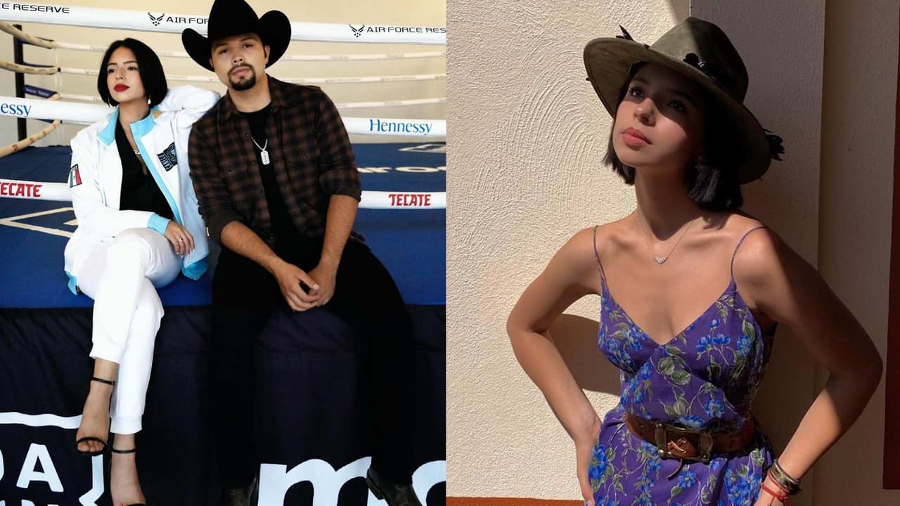 Ángela Aguilar sigue sorprendiendo con sus outfits, estos son los tres atuendos que usó para la pelea del Canelo