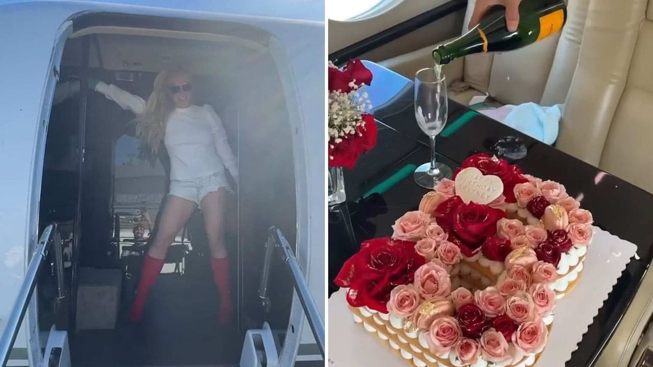 Britney Spears: Así la sorprendieron en su cumpleaños con rosas y champagne