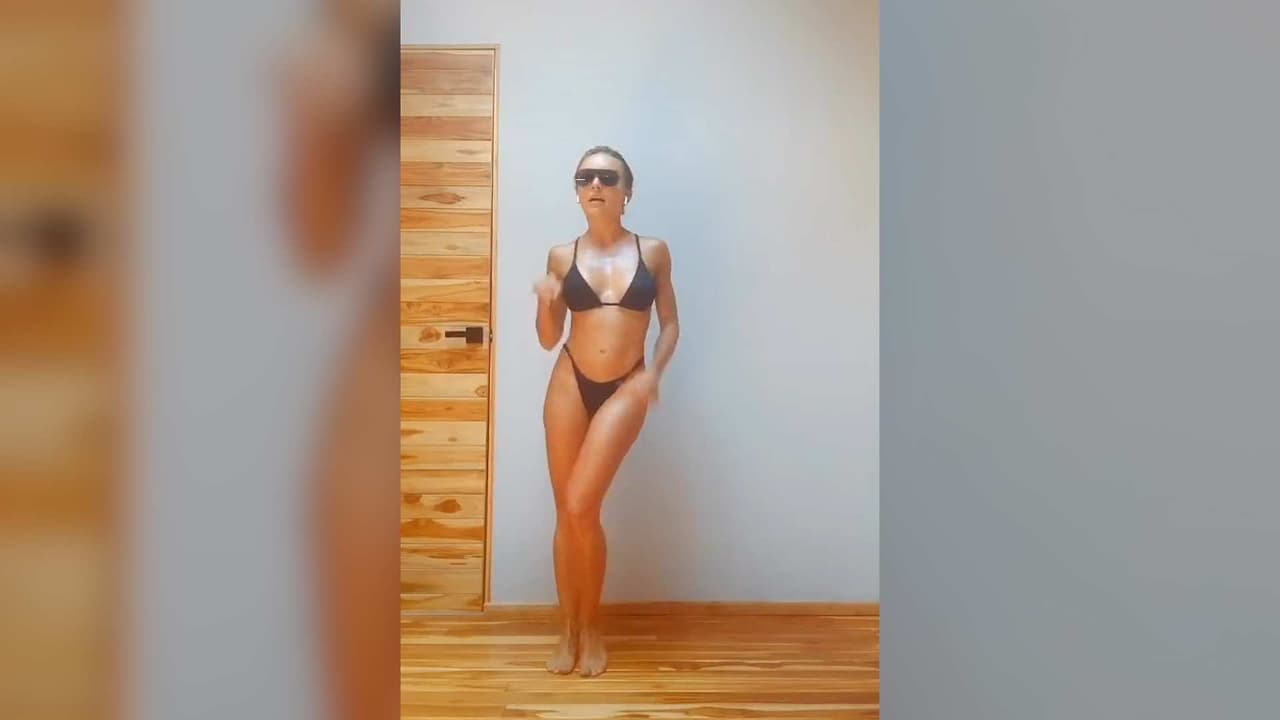 Angelique Boyer cautiva las redes bailando con tremendo cumbión