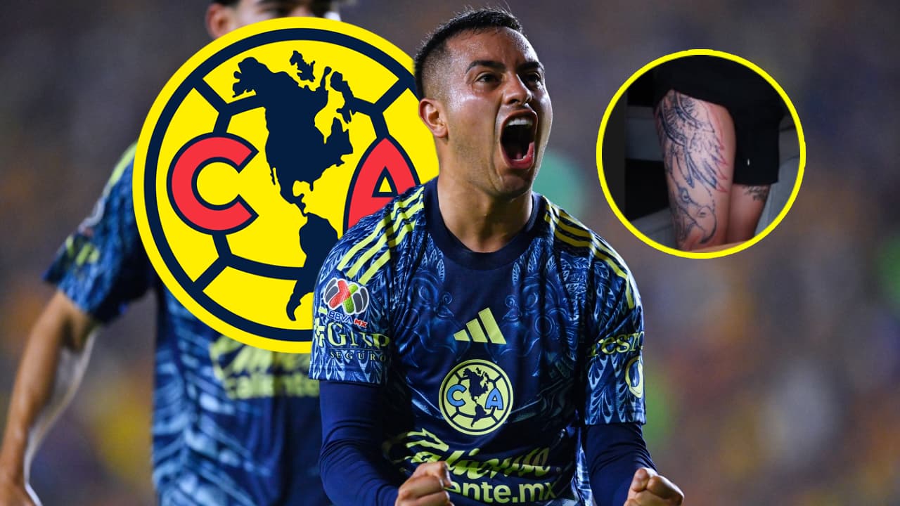 ¡Lealtad azulcrema! 'Chiquito' Sánchez presume enorme tatuaje del América