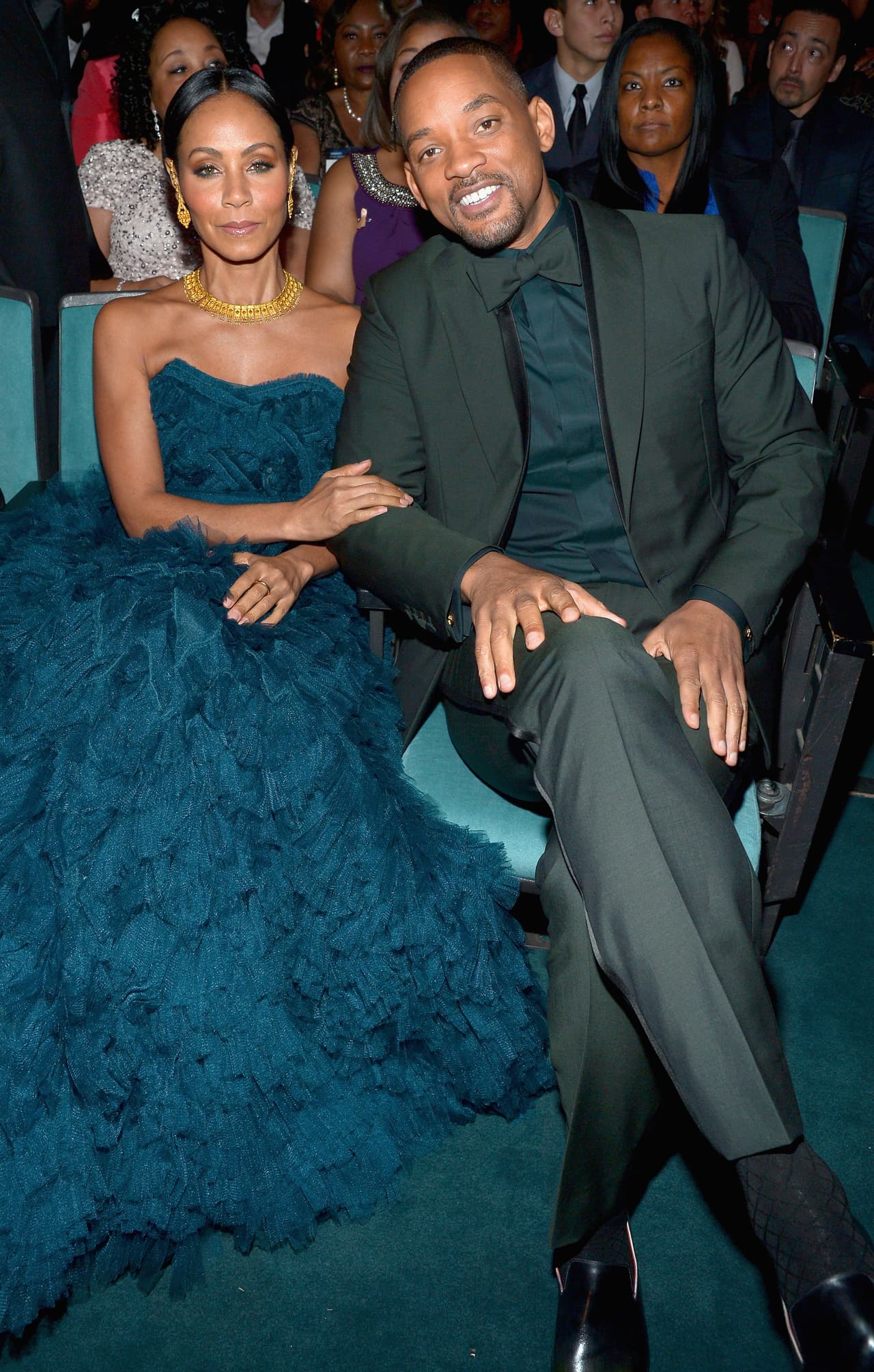 PASADENA, CA - FEBRUARY 05: Actors Will Smith (R) and Jada Pinkett Smith attend the 47th NAACP Image Awards presented by TV One at Pasadena Civic Auditorium on February 5, 2016 in Pasadena, California. (Photo by Charley Gallay/Getty Images for NAACP Image Awards)
