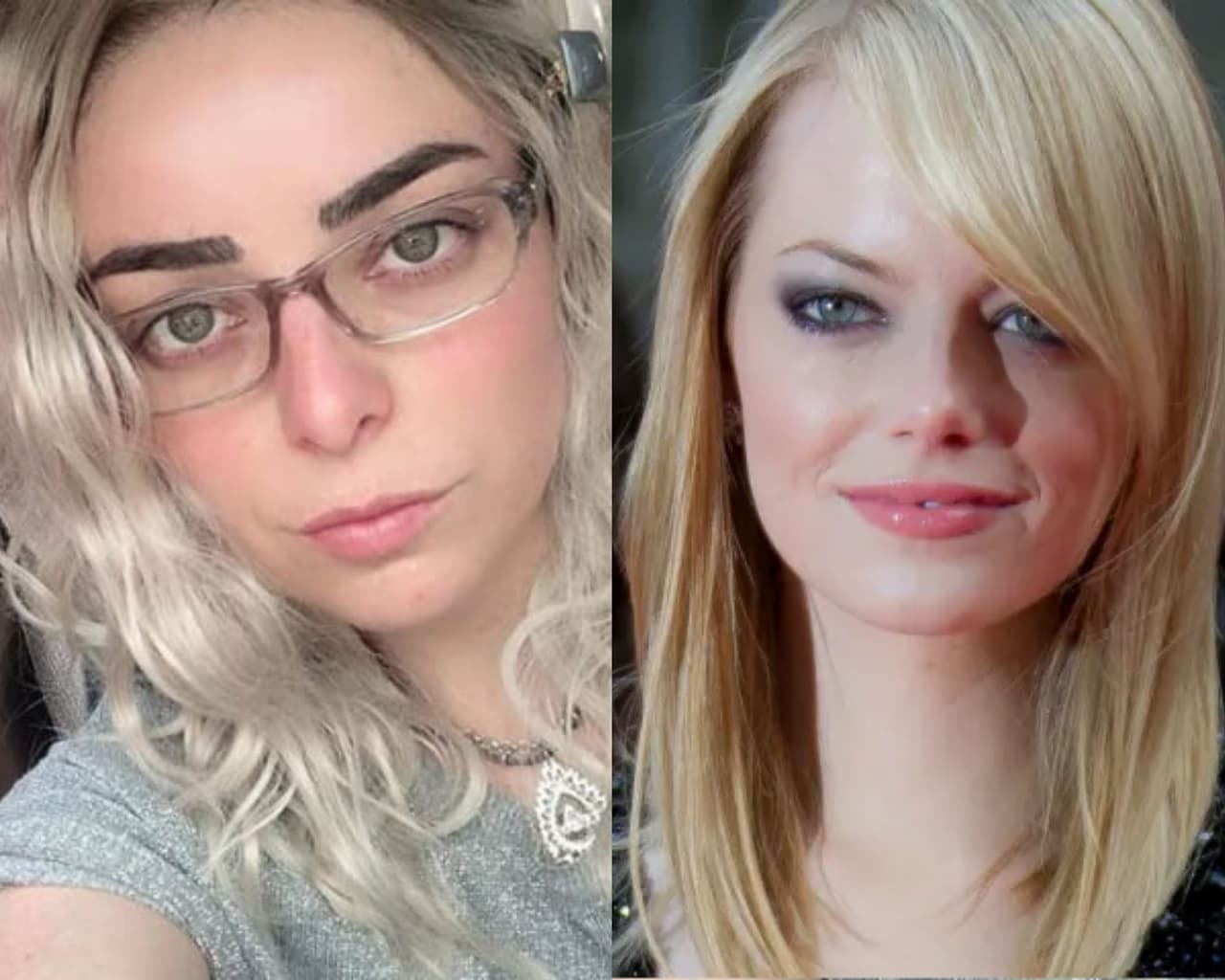 Violeta Isfel y Emma Stone.