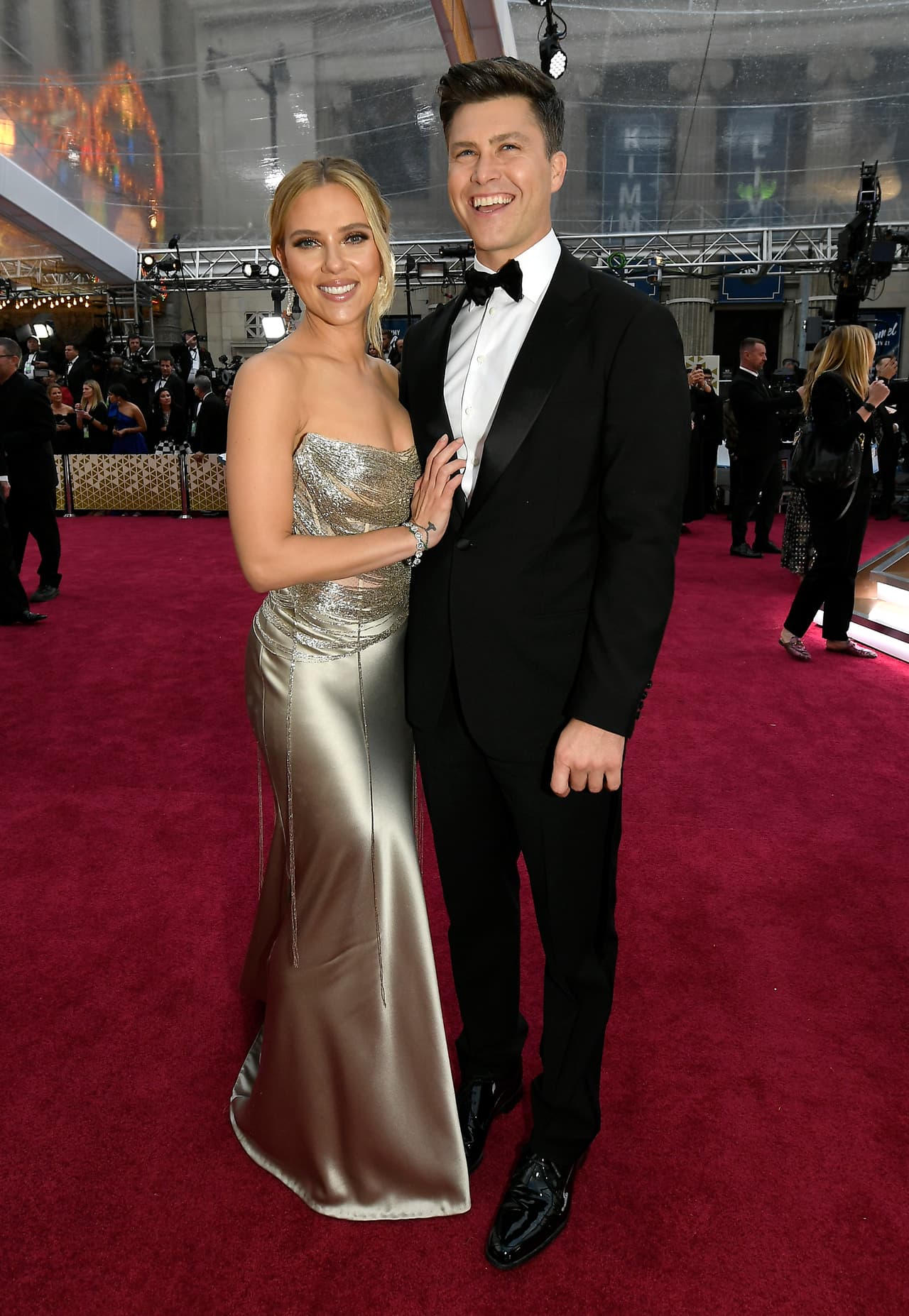 Scarlett Johansson y Colin Jost