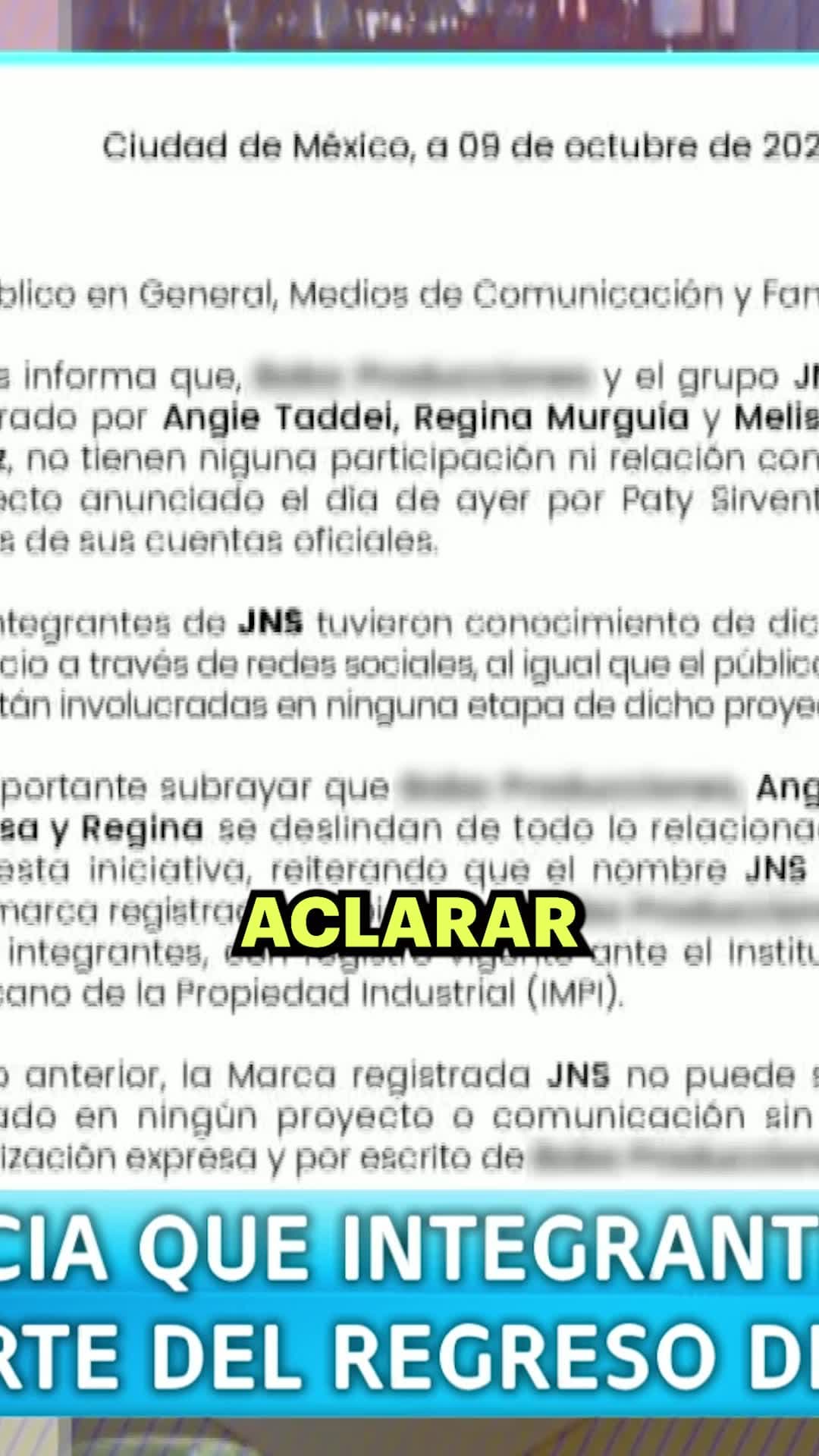Integrantes de JNS NO SERÁN parte de Jeans