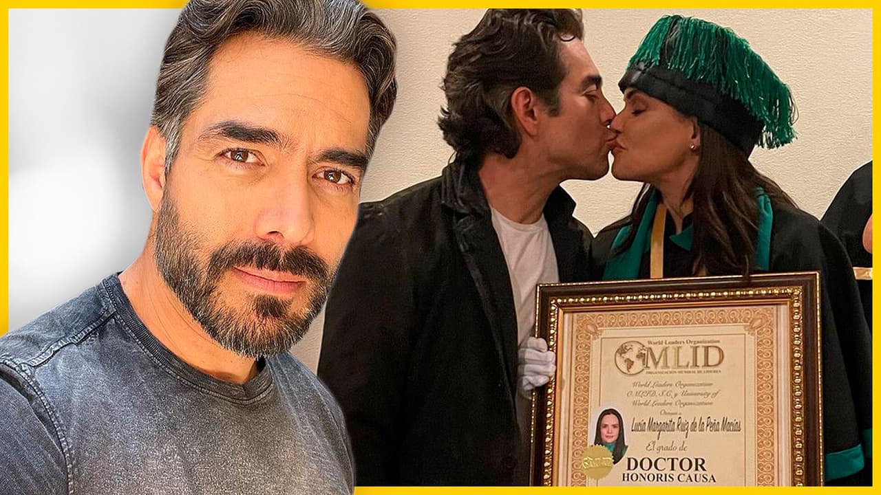 Esposa de Omar Chaparro se recibe como doctora y él la presume