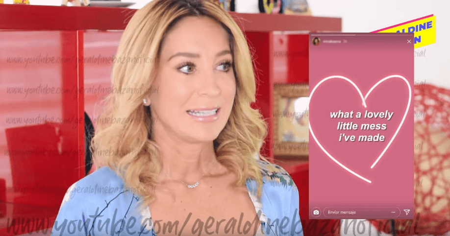 Esto no sólo provocó que Geraldine acudiera a solicitar el divorcio, sino que la respuesta de Irina, de acuerdo a Bazán fue una indirecta más. En una instastorie con la leyenda, “Qué lindo desastre estoy provocando”, Baeva “celebraba” dicha separación.