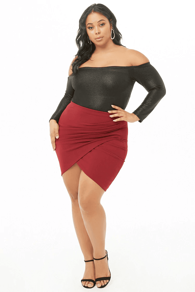 Minifalda estilo "tulipán". Marca: Forever 21.