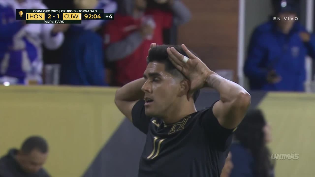 ¡Gol de Luis Palma, golazo! ¡Honduras se lleva la victoria ante Curazao!