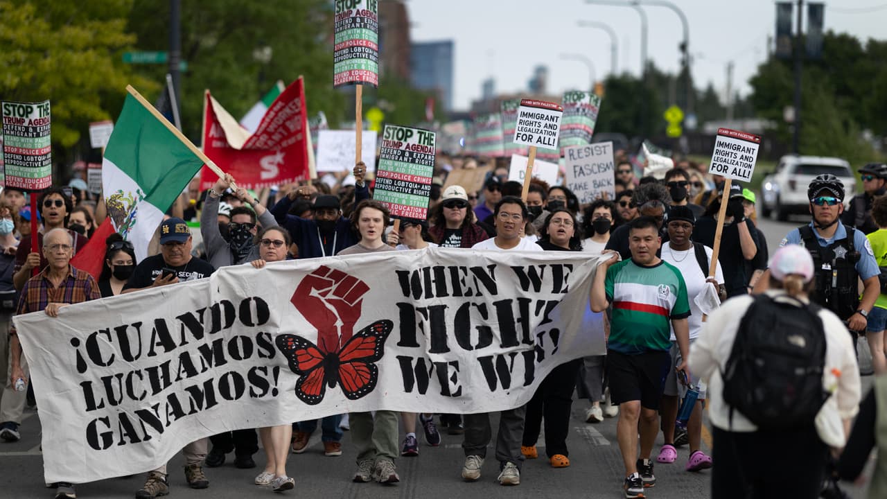 Se manifiestan en Pilsen en contra de los arrestos de inmigrantes por parte de ICE