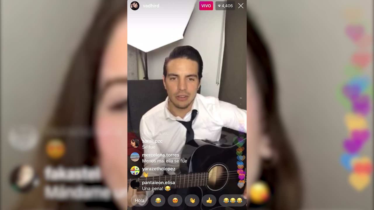 Vadhir Derbez intentó dar serenata virtual y se quedó cantando solo: “A ver, Diana, mínimo comenta por qué te saliste”