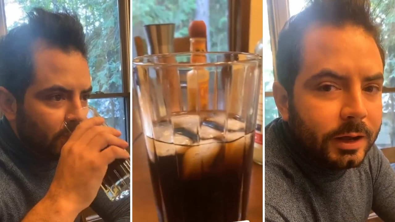 ‘¿Es neta?’: Así cuestiona Aislinn Derbez a su hermano José Eduardo por desayunar con refresco (VIDEO)