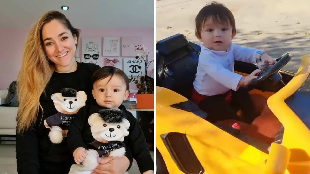 André, hijo de Sherlyn, ya maneja y lo hace en el lujoso Lamborghini que le regalaron sus abuelos
