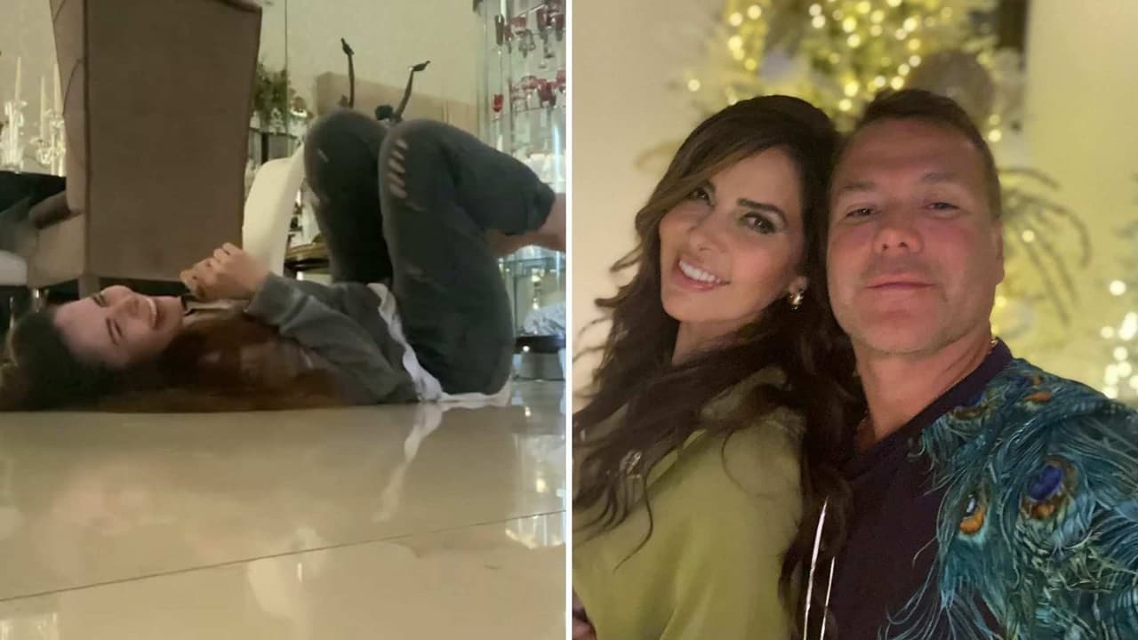 Gloria Trevi le juega cruel broma a su esposo y él termina regañándola: ‘Te la bañaste’
