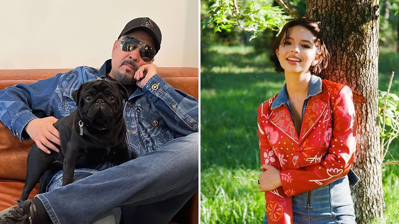 Ángela Aguilar y su papá aman pasar tiempo consintiendo a su perro