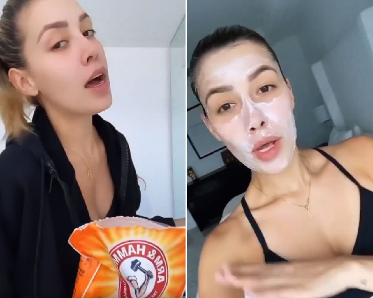 Los ingredientes en la receta de la mascarilla de Michelle Salas son: 
<br>
<br>· 1 y ½ Cucharada de yogurt griego.
<br>· 3 Cucharadas de vinagre de manzana. 
<br>· 2 Cucharadas de bicarbonato de sodio. 
<br>
<br>La hija de Luis Miguel recomienda mezclar los ingredientes, crear una base homogénea y aplicar con una capa gruesa en el rostro por alrededor de 20 minutos, para después retirar con agua fría.