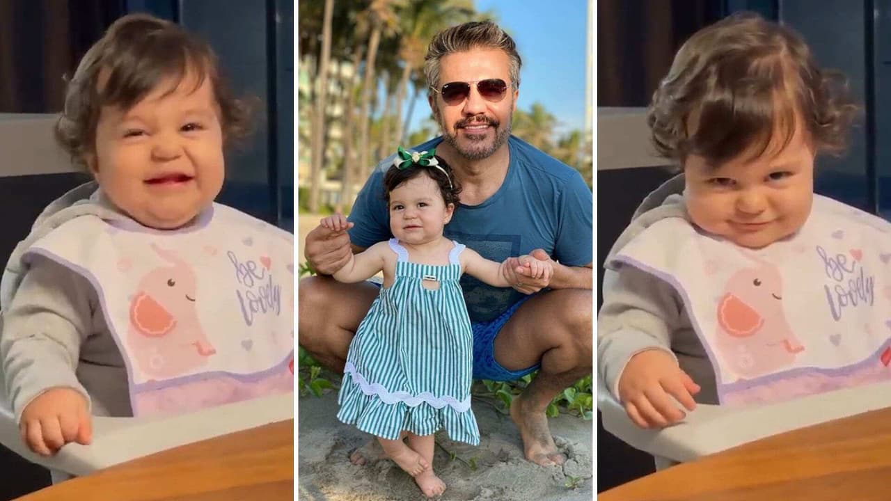 La bebita de Adrián Uribe muestra su talento como actriz con tiernos pucheritos