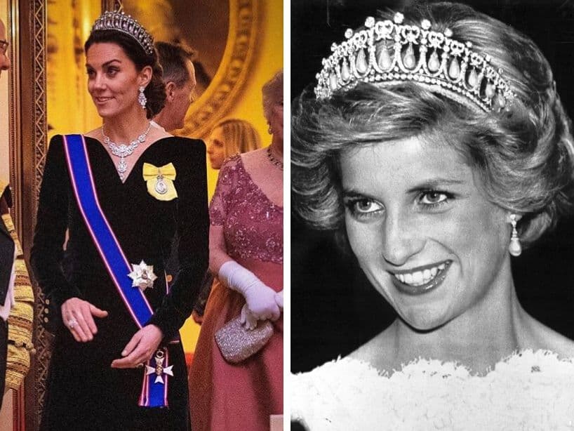 Recintemente, Kate la usó en un evento oficial para el que la combinó con un vestido de terciopelo de Alexander McQueen.